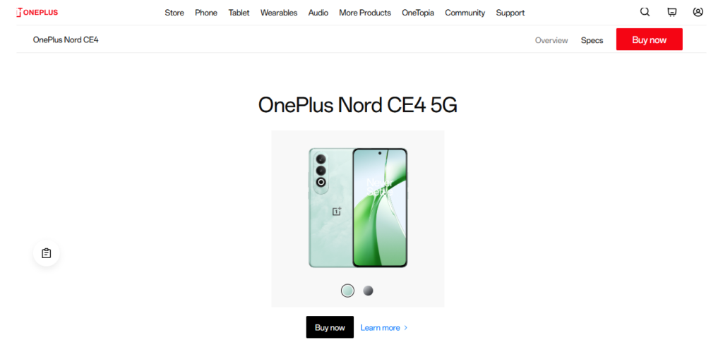 Oneplus Nord CE4